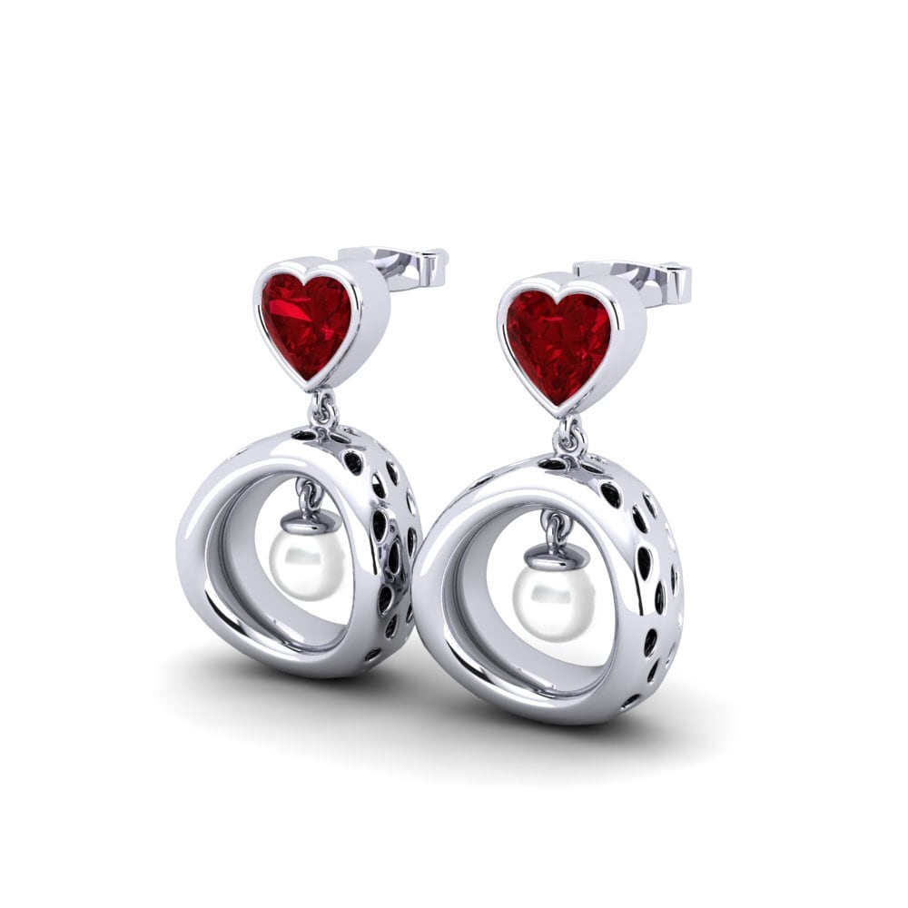 Red Zirconia Women's Earring Courriera