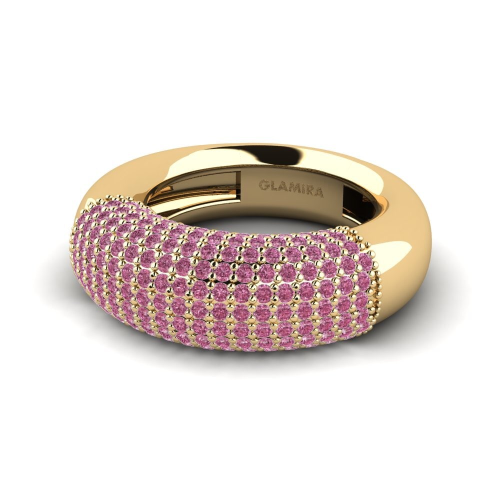 Granate Rhodolite Anillo meñique Cowe