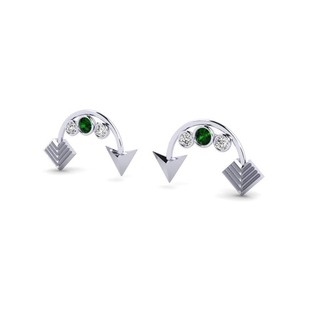 Green Tourmaline Women's Earring Crannog