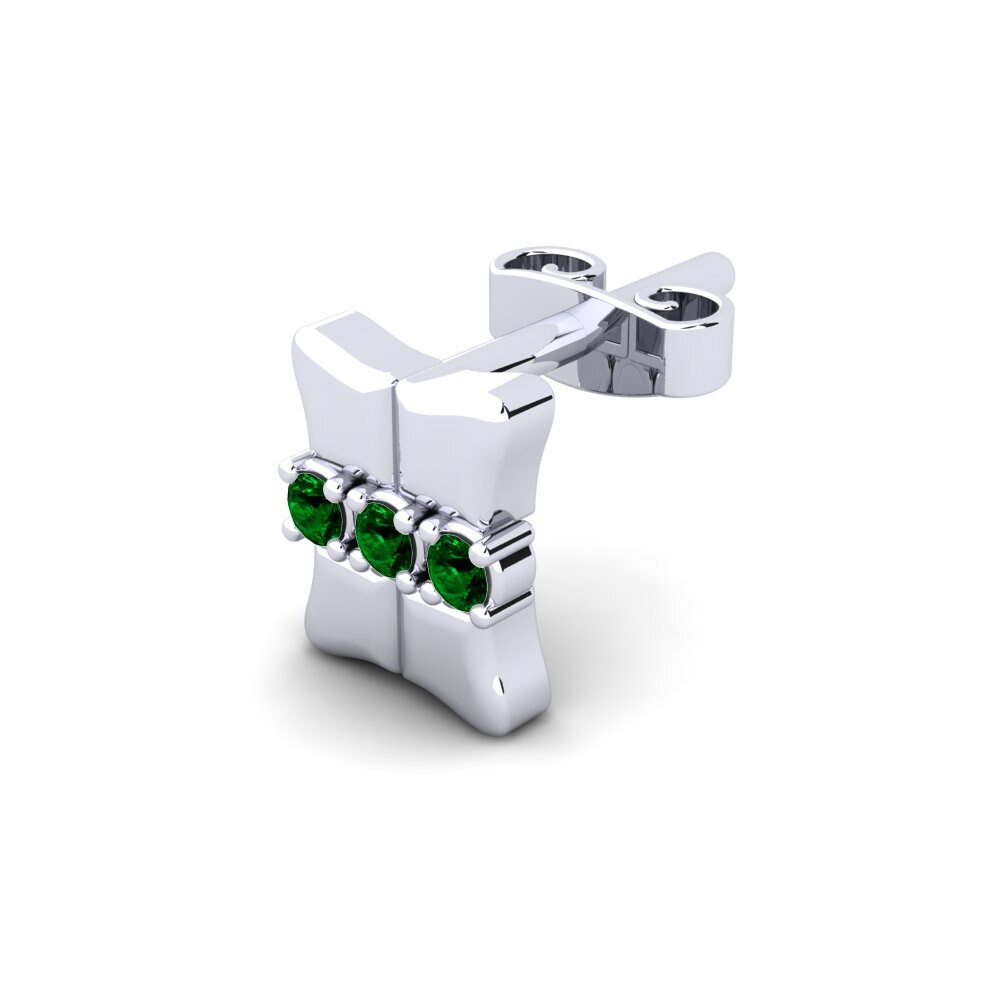 Green Zirconia Men's Earring Crawdaunt