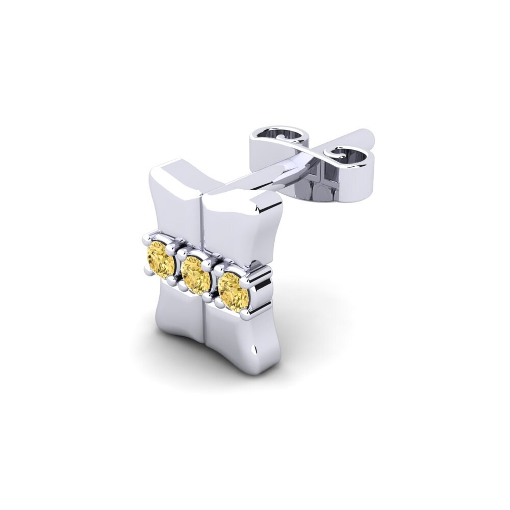 Žlutý diamant Pánské náušnice Crawdaunt