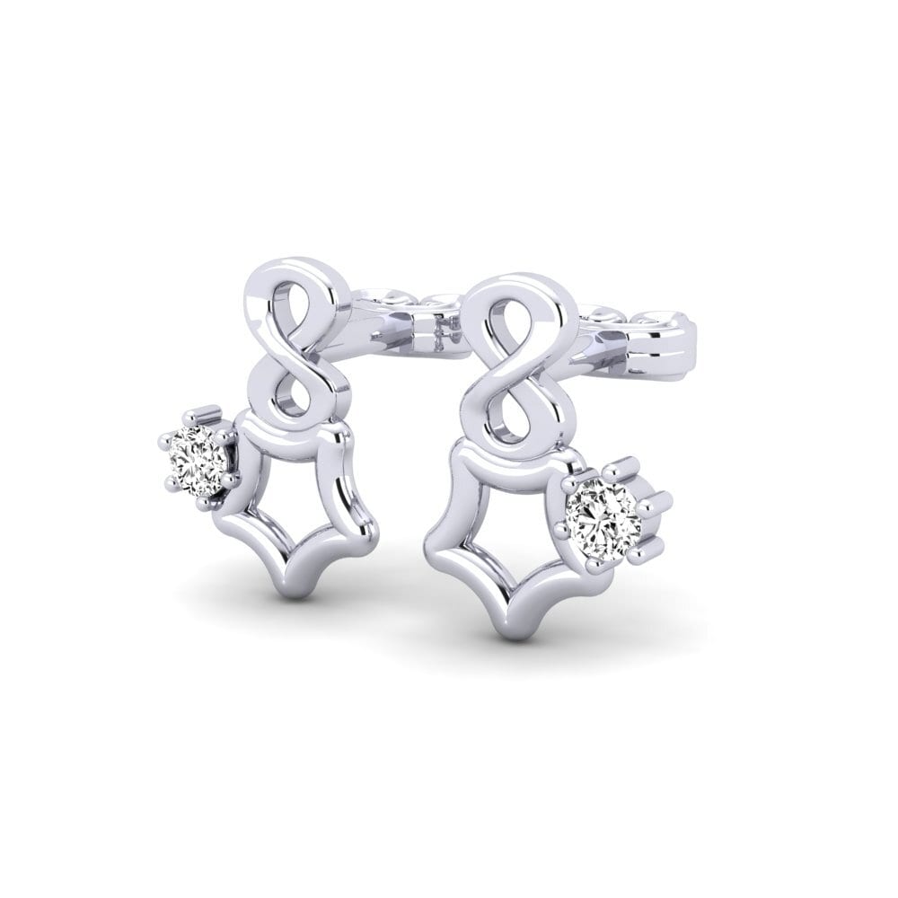 Đá Moissanite Bông tai nữ Creabird