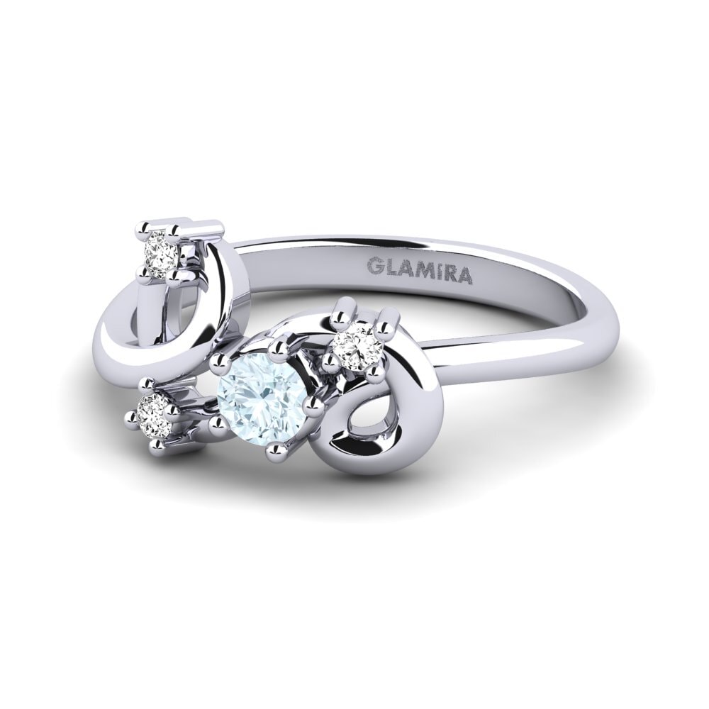 Aguamarina Anillo Crecy