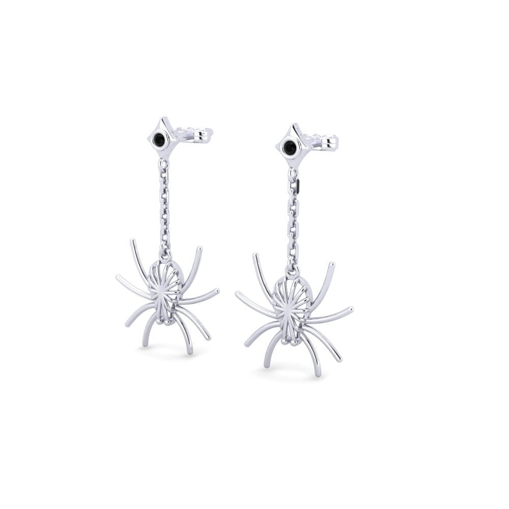 Diamante Negro Pendiente de mujer Creepay