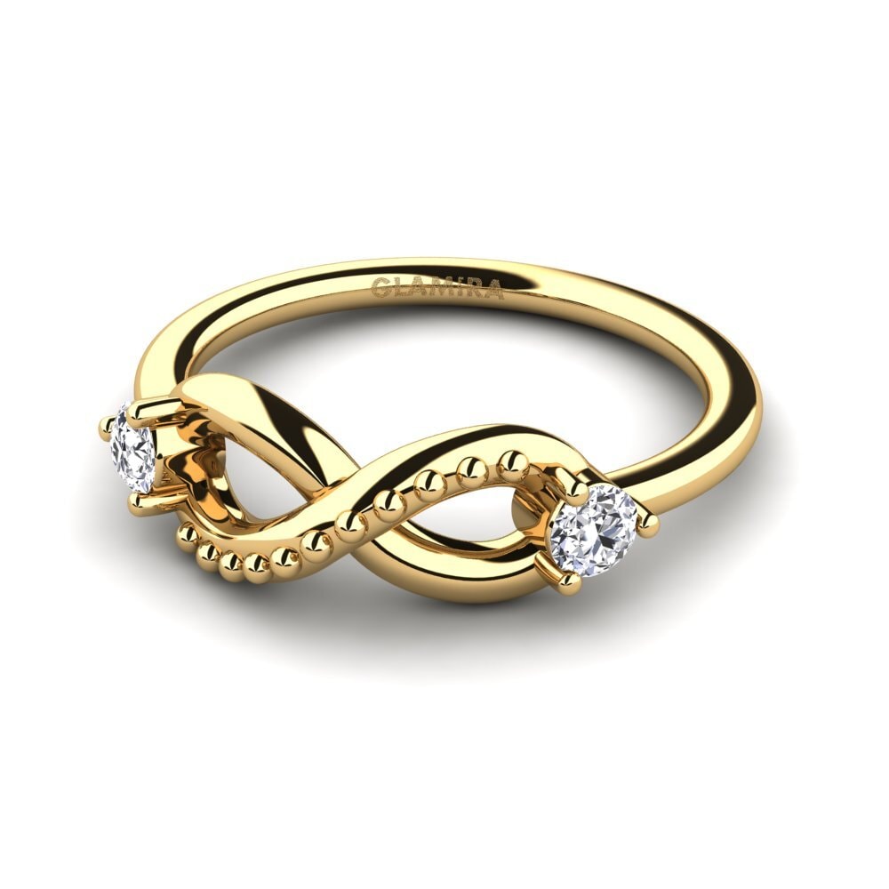 Oro Giallo 585 Anello Cregan