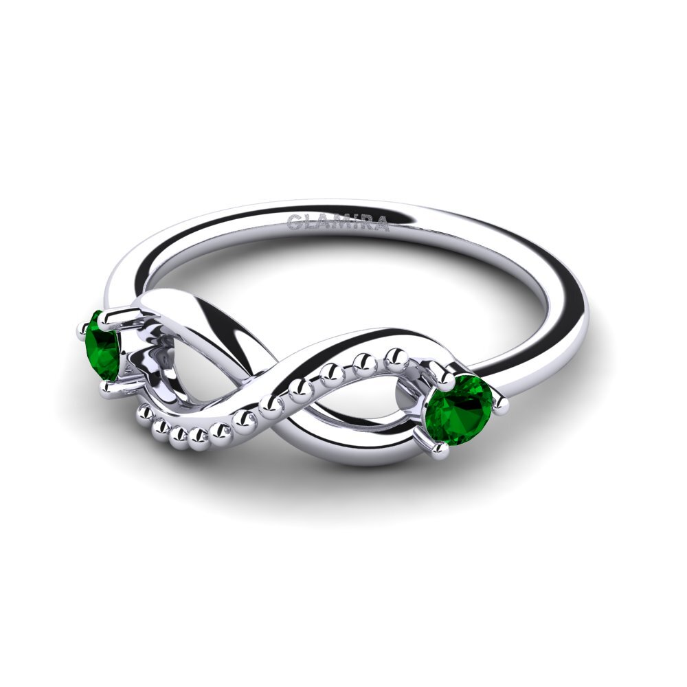Zircone Verde Anello Cregan
