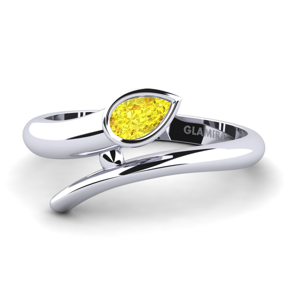 Yellow Sapphire Ring Crevaison