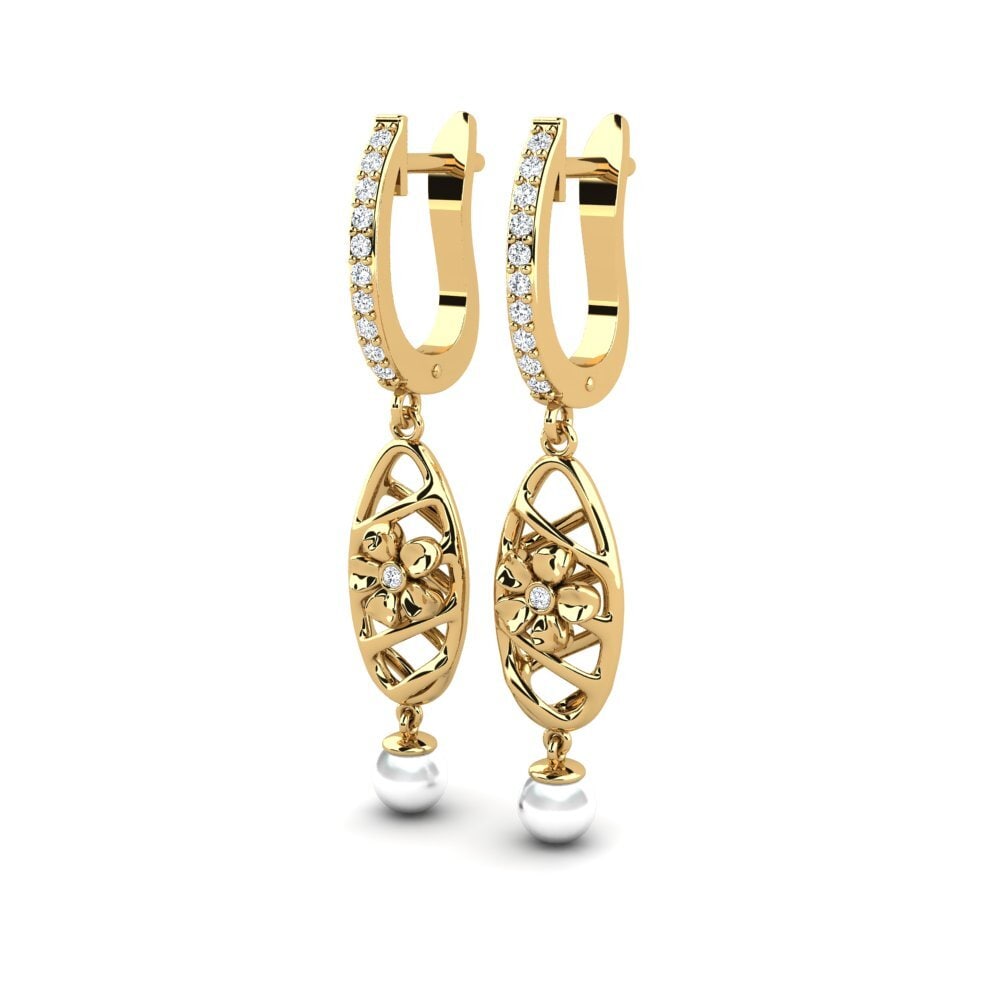 14ct Yellow Gold Women's Earring Criminaliste