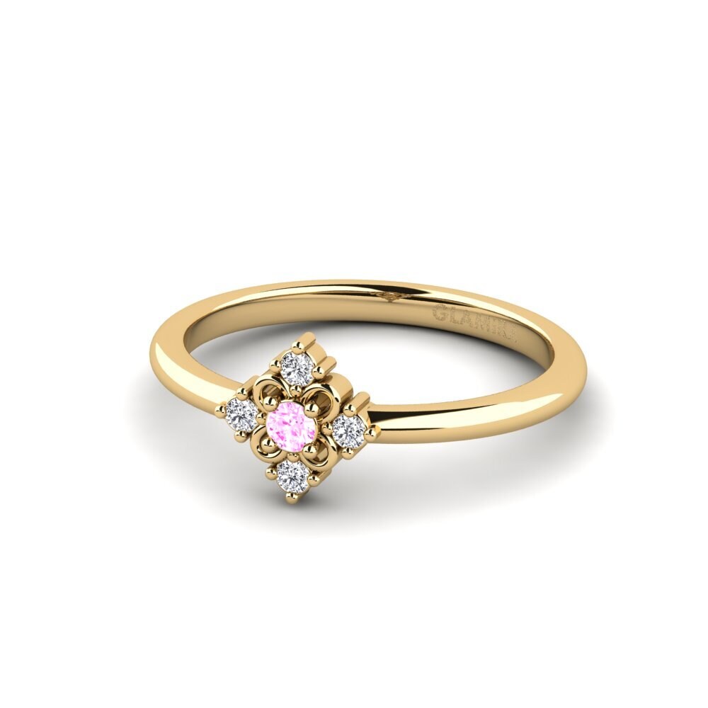 Rosa Saphir Pinker Ring Crio