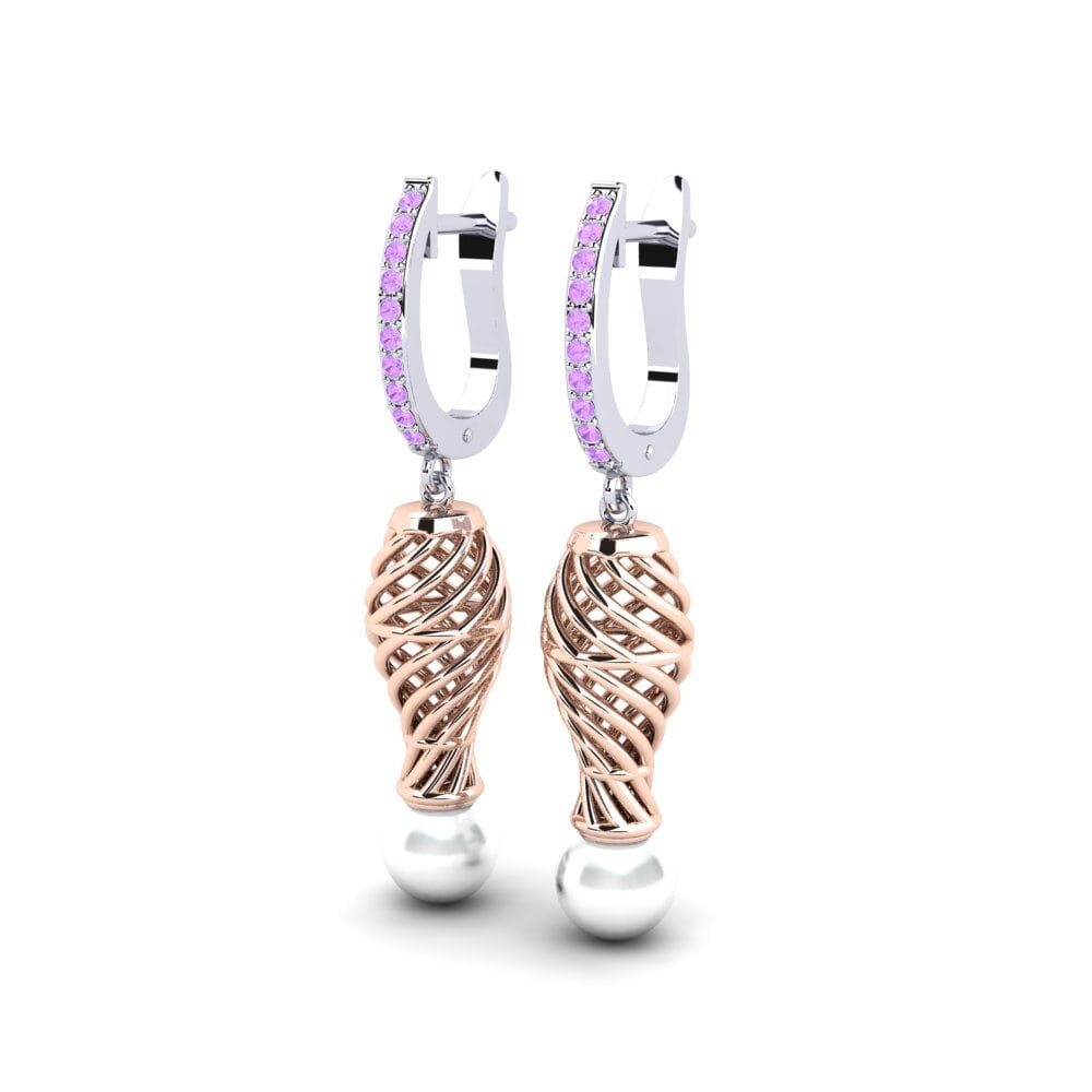 Amethyst Women's Earring Cristallerie