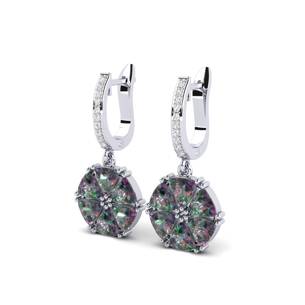 Đá Topaz Huyền Bí Bông tai nữ Cristaux