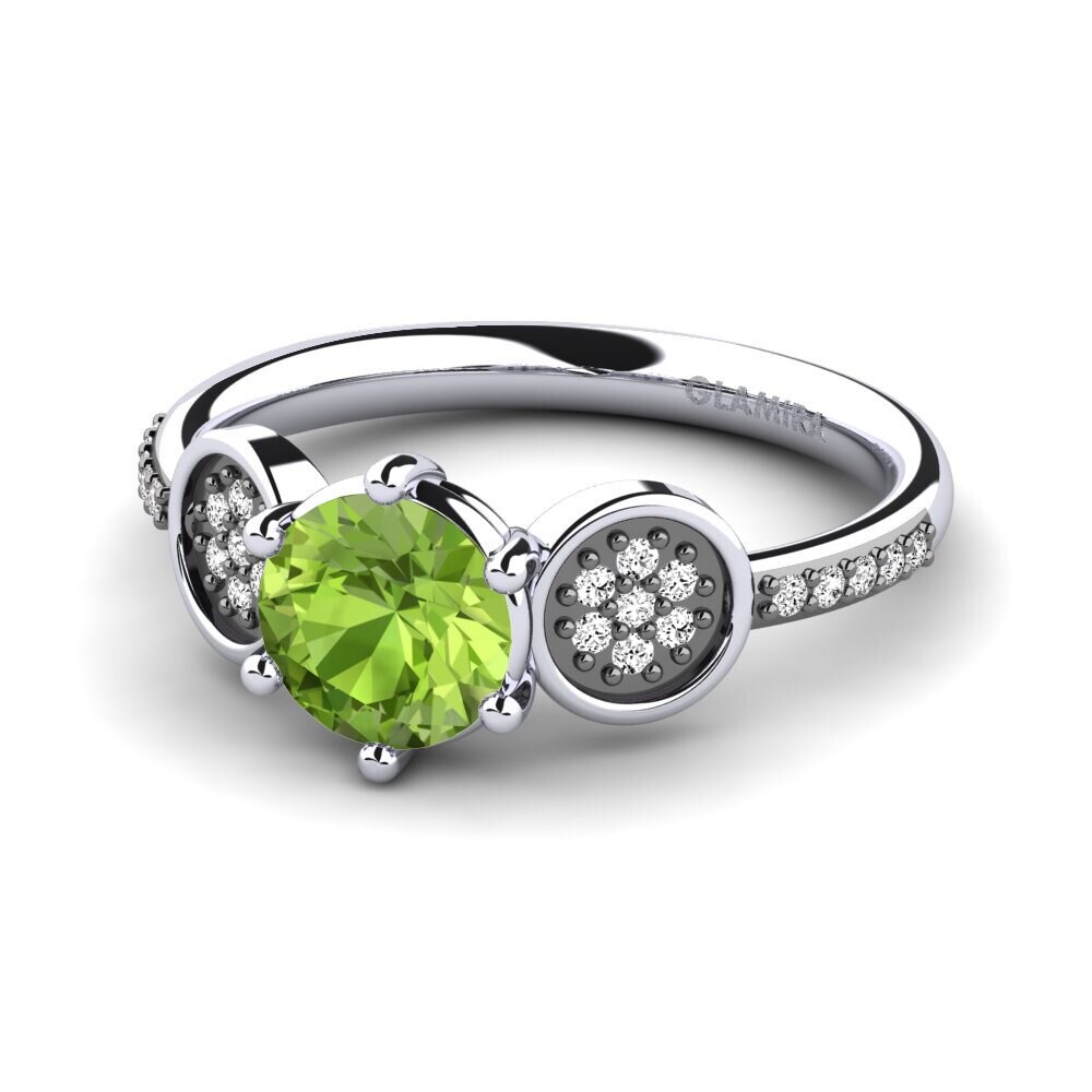 Peridot Engagement Ring Cristie