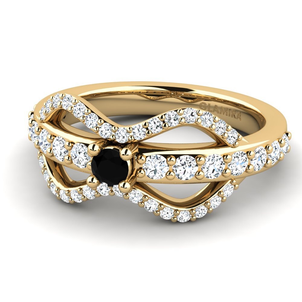 Black Diamond Women's Ring Crocol