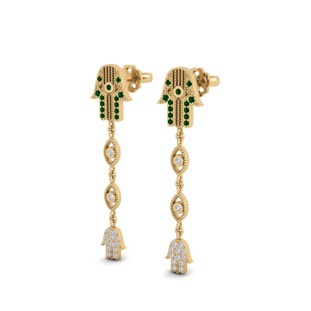 Zircone Vert Boucle d'oreille femme Croisentoi