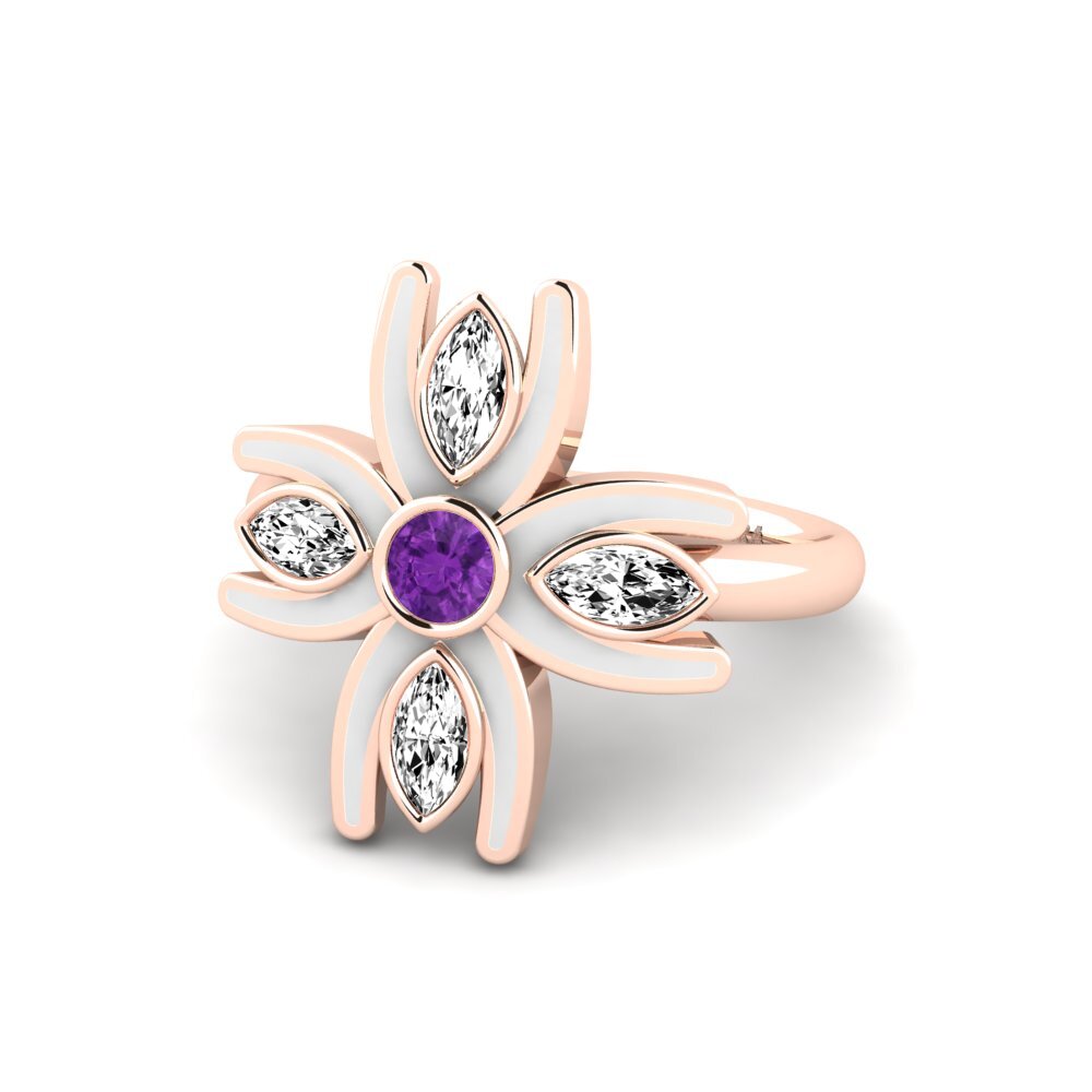 Amethyst Ring Croisillon