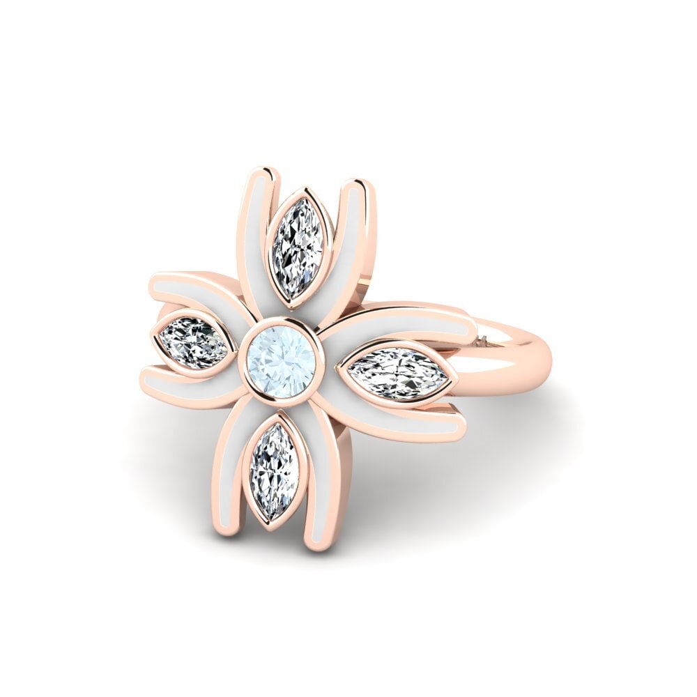 Anillos Aguamarina Moderno
