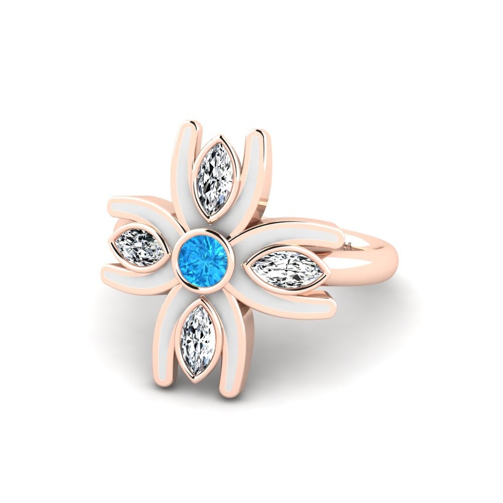 Fashion Blue Topaz Rings
