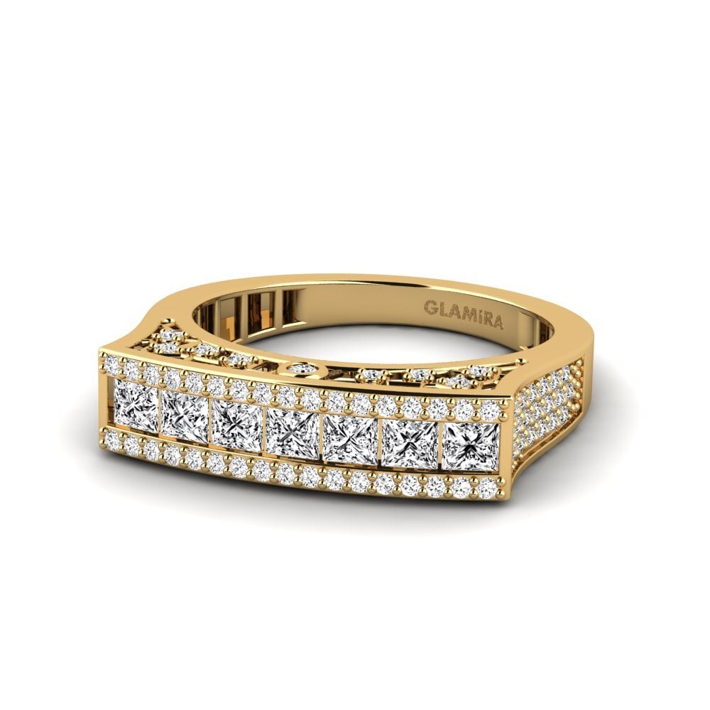 Princesa Moissanita Anillo Croskey