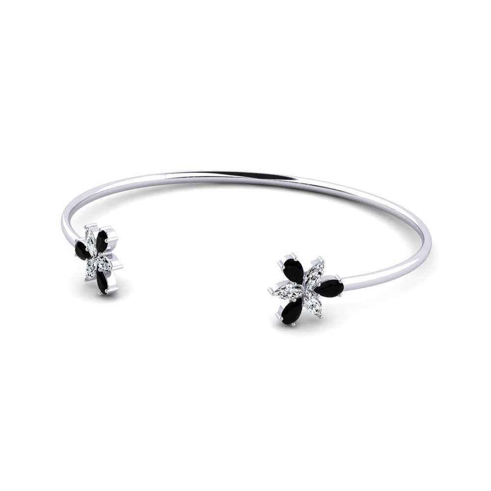 Cuff Black Onyx 950 Palladium Bracelets