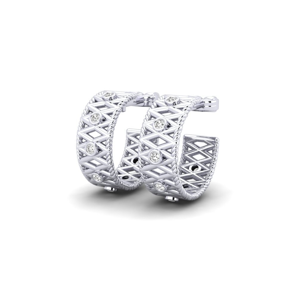 Đá Moissanite Bông tai nữ Croup