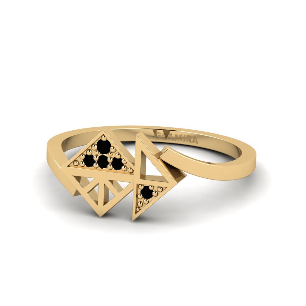 Zafiro negro Anillo Cruelty