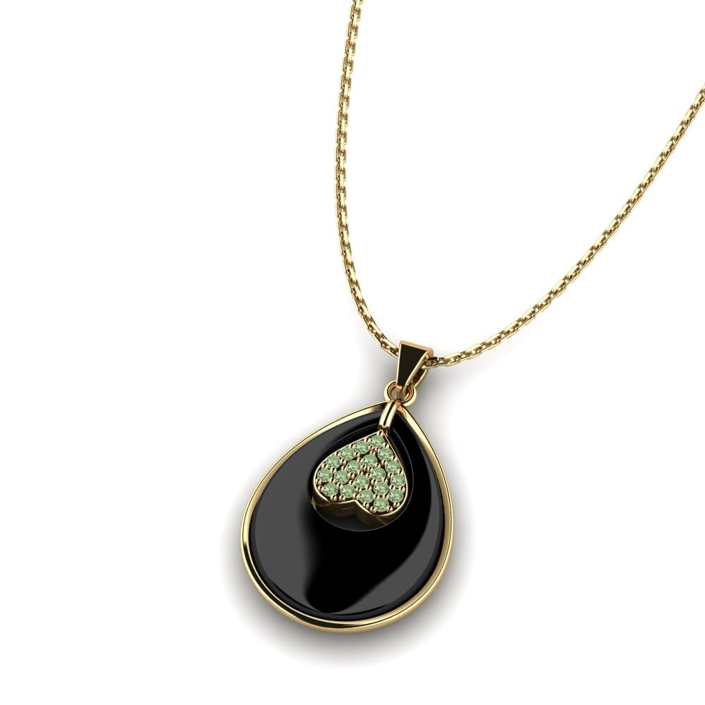 Diamante Verde Colgante de Mujer Crumb