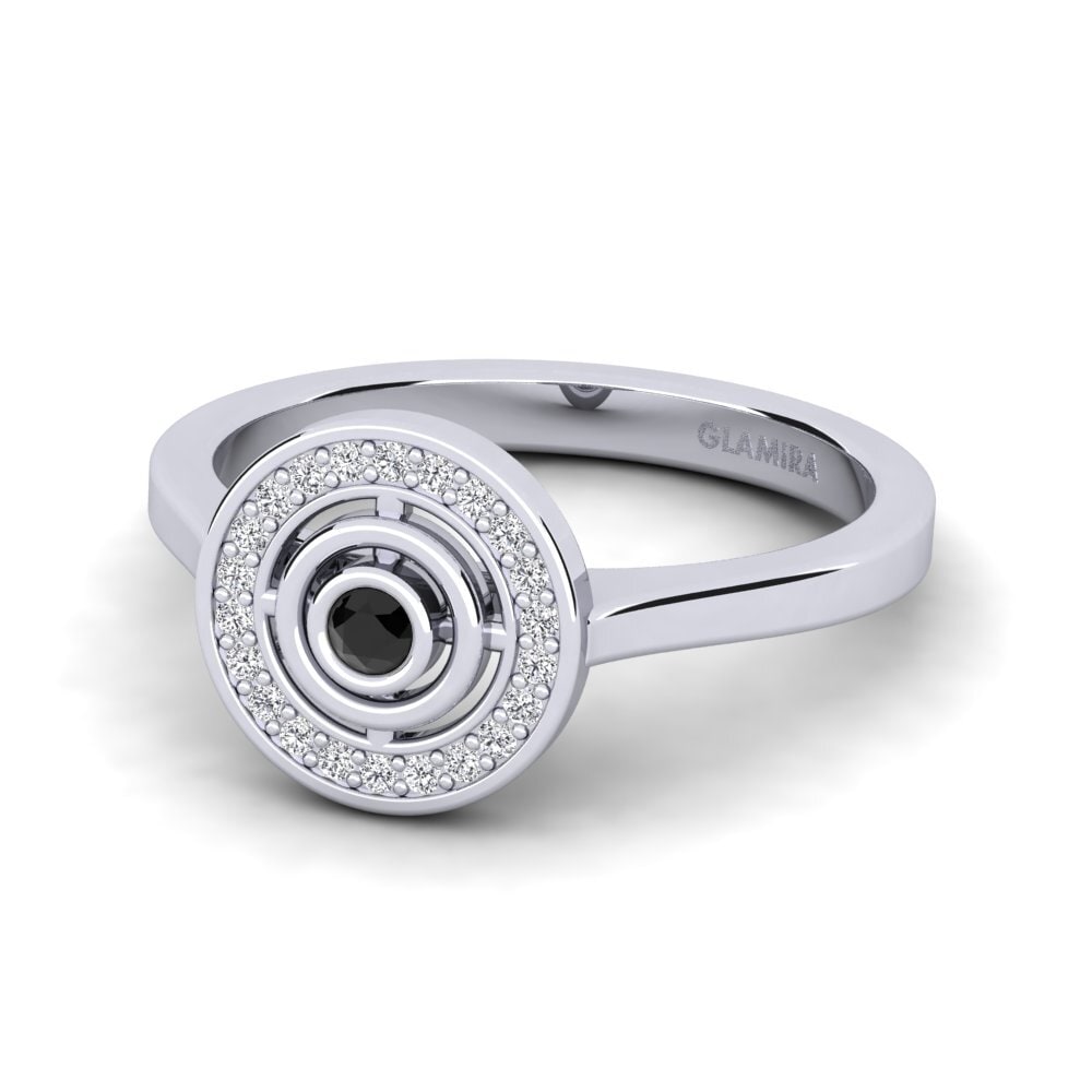 Black Diamond Engagement Ring Crvecoeur
