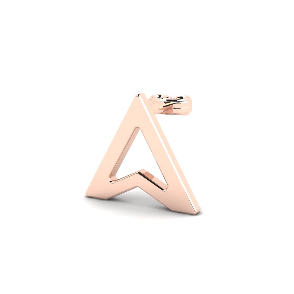 14ct Rose Gold Men's Earring Ctekosa