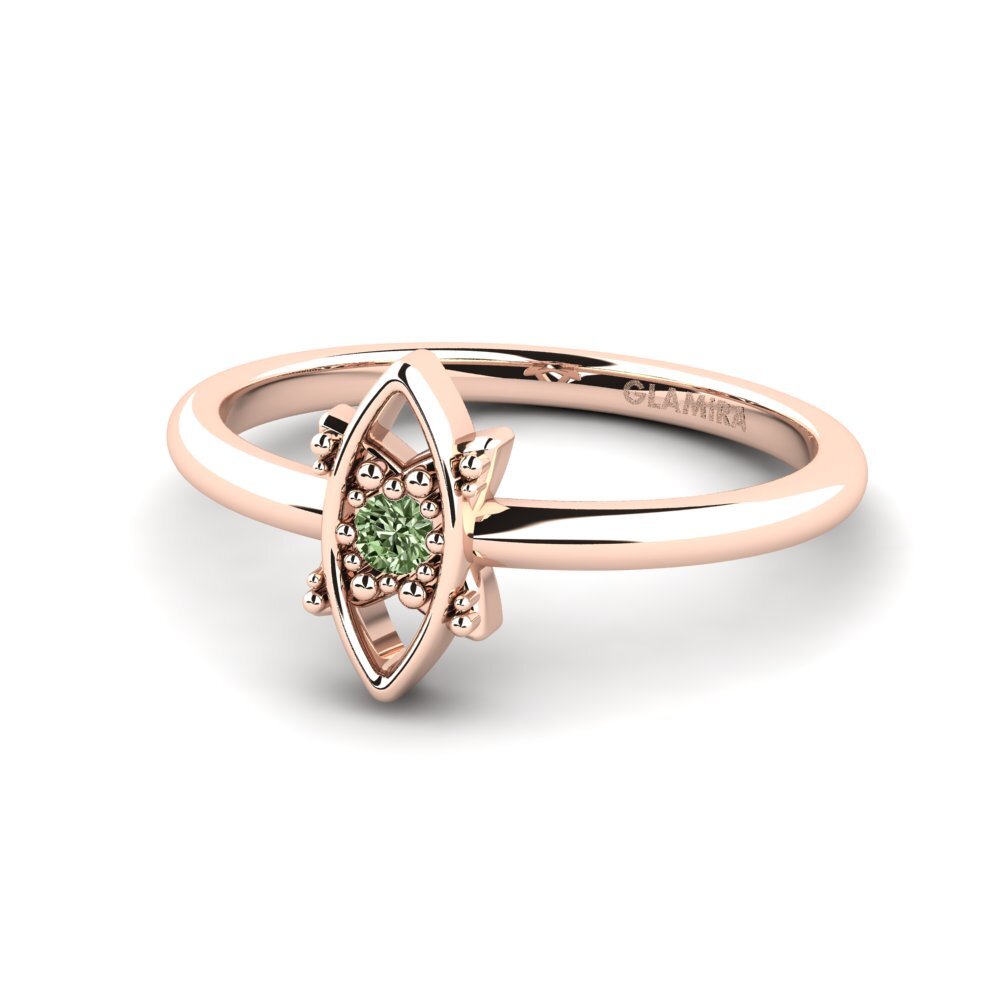 Diamante Verde Anillo Cubat