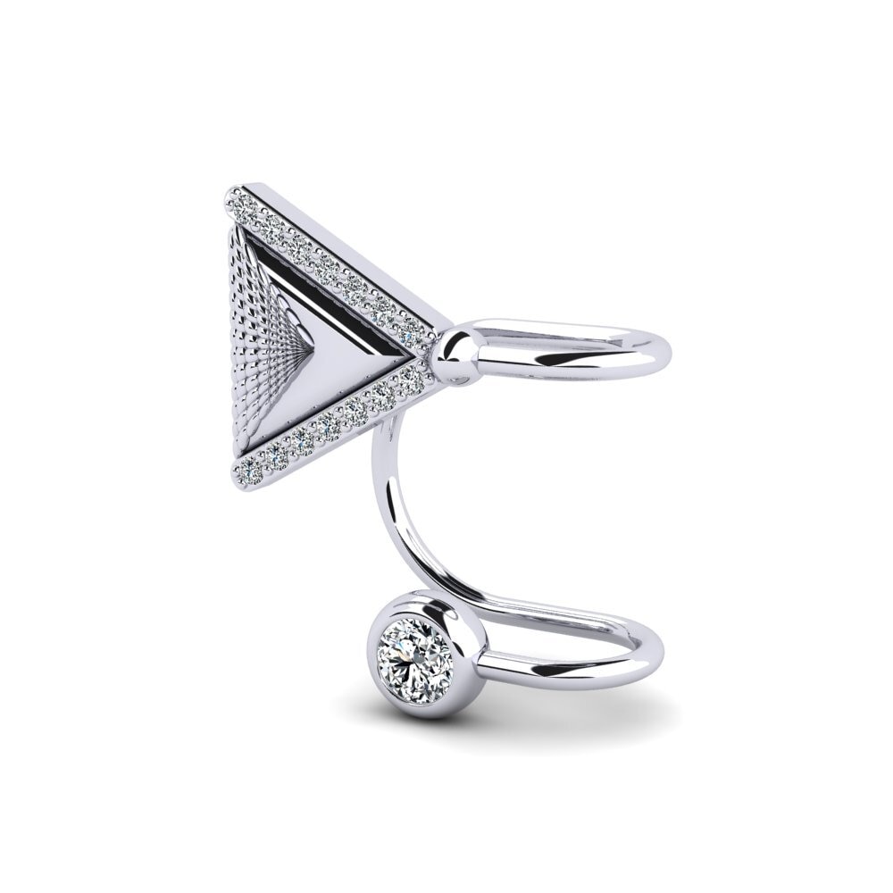 Platino 950 Pendiente de mujer Cudney