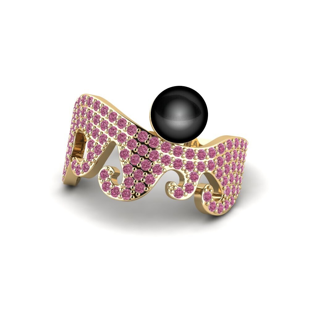 Granate Rhodolite Anillo Cuimhne