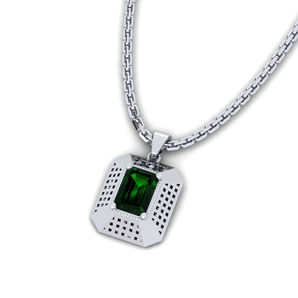 Turmalina verde Colgante de Mujer Cullodina
