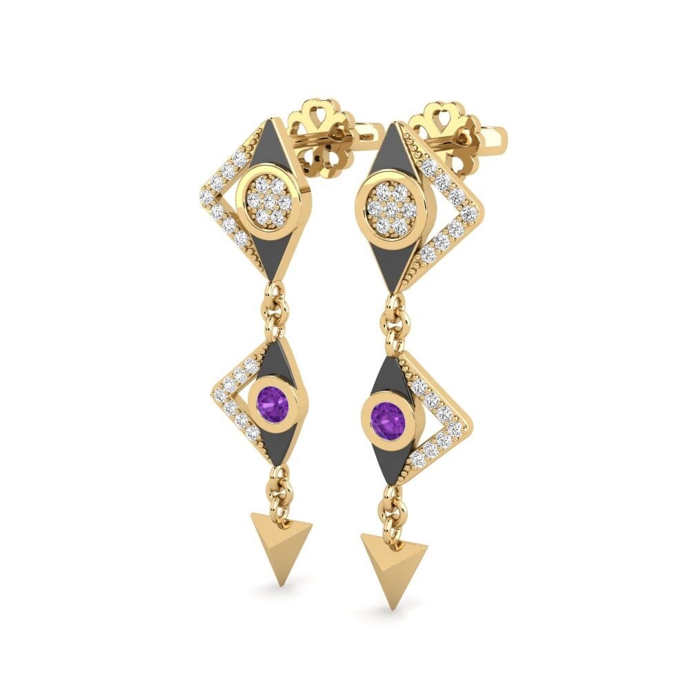 Améthyste Boucle d'oreille femme Cultura