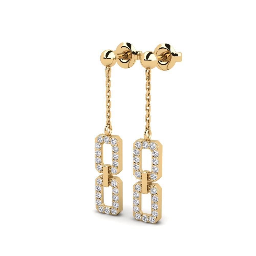 Diamond Women's Earring Cuplu