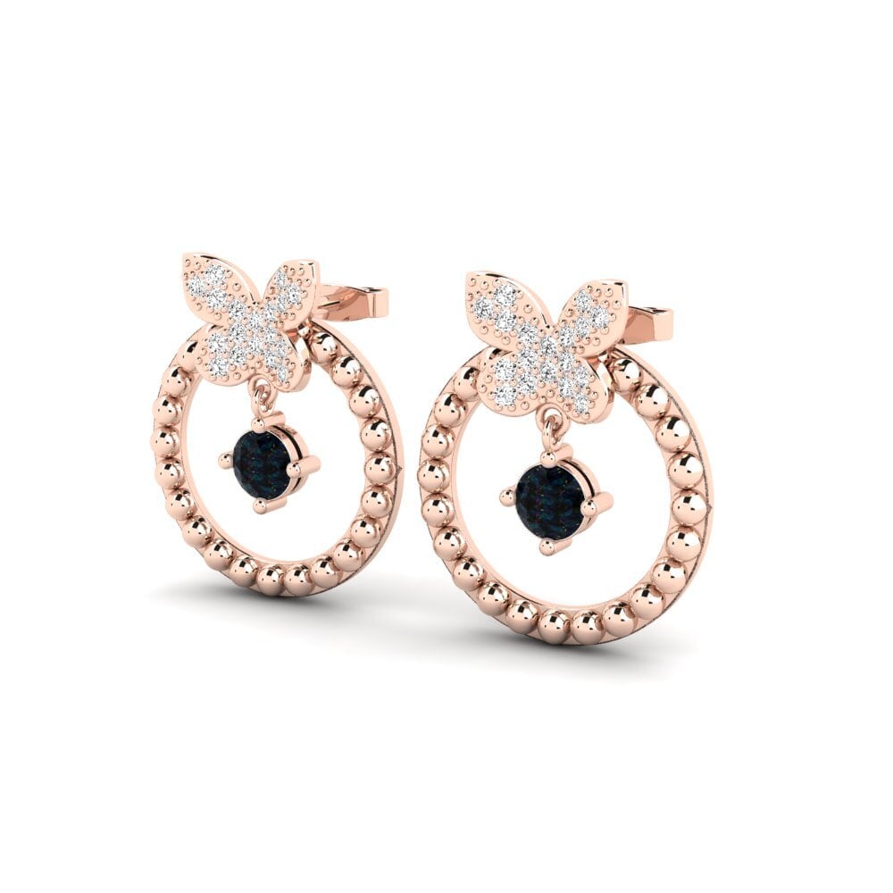 Đá Opal Đen Bông tai nữ Curseur