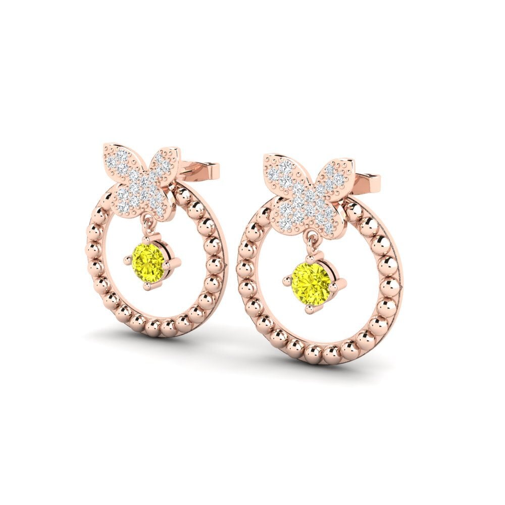 Yellow Diamond Women's Earring Curseur
