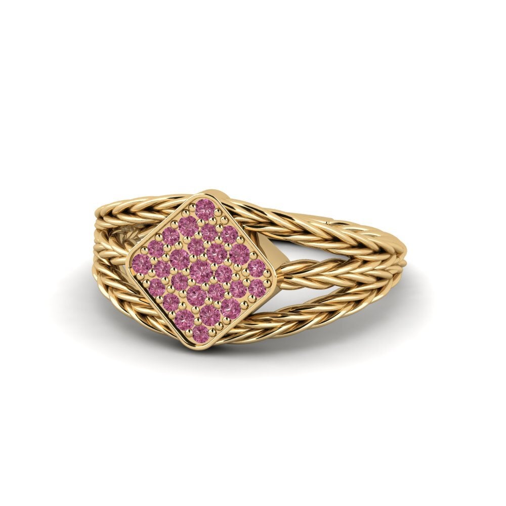 Rhodolite Garnet Ring Curvebend