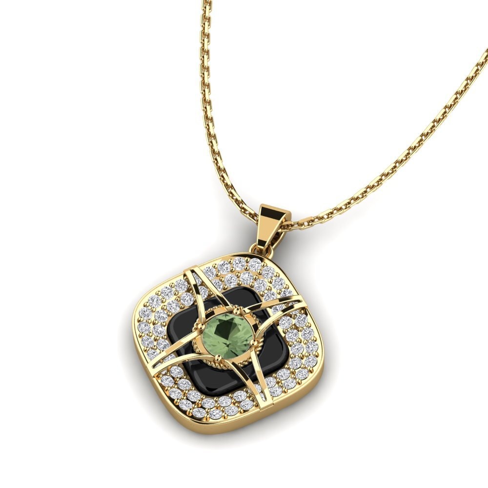 Zafiro Verde Colgante de Mujer Cusson