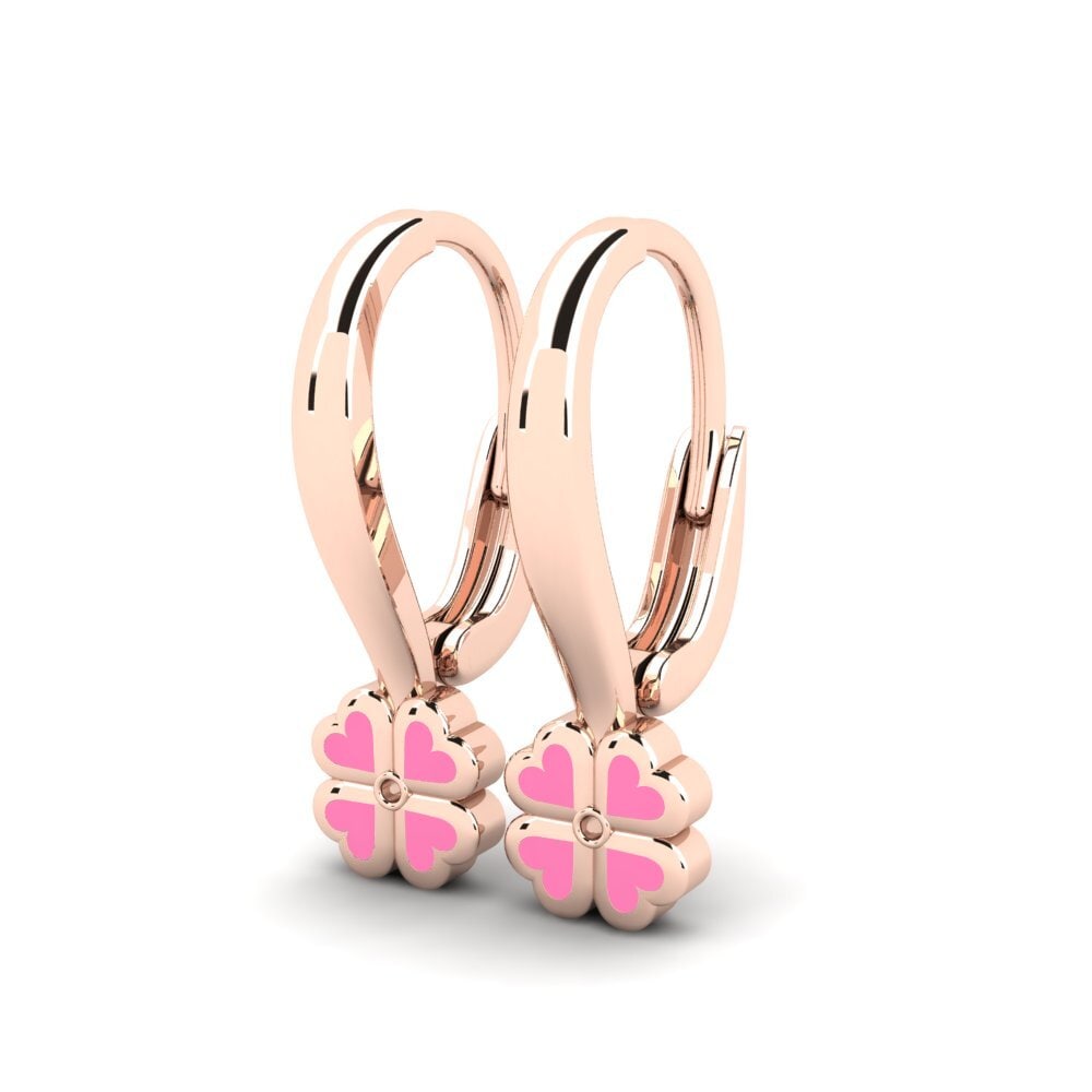 18ct Rose Gold Kid's Earring Cvece