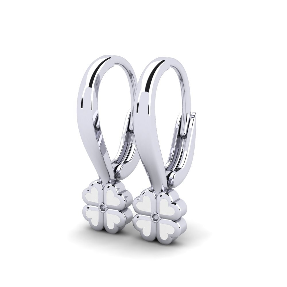 950 Platinum Kid's Earring Cvece