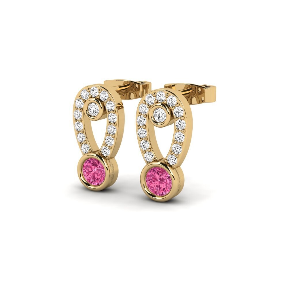 Pink Tourmaline Women's Earring Cybduli