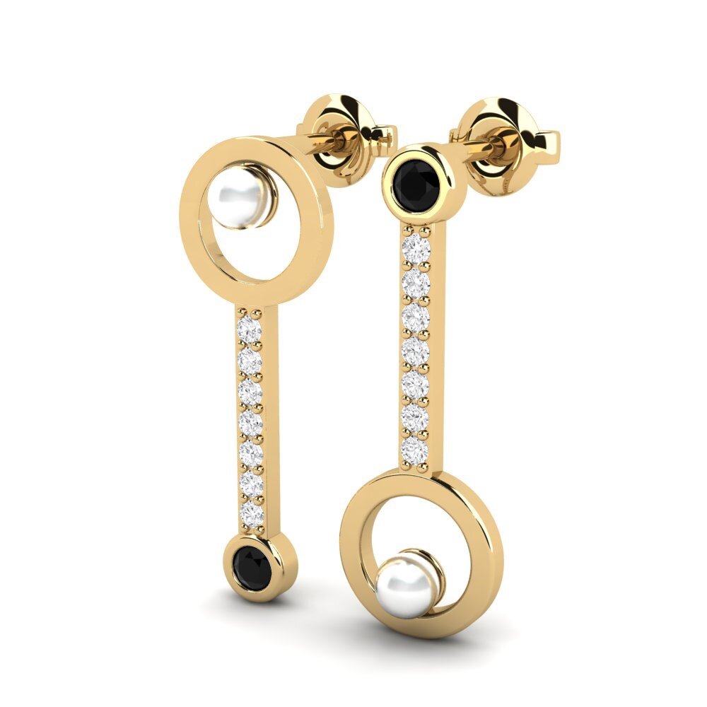 Black Sapphire Women's Earring Cymeci