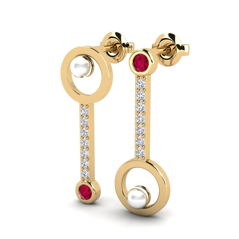 Ruby Women's Earring Cymeci