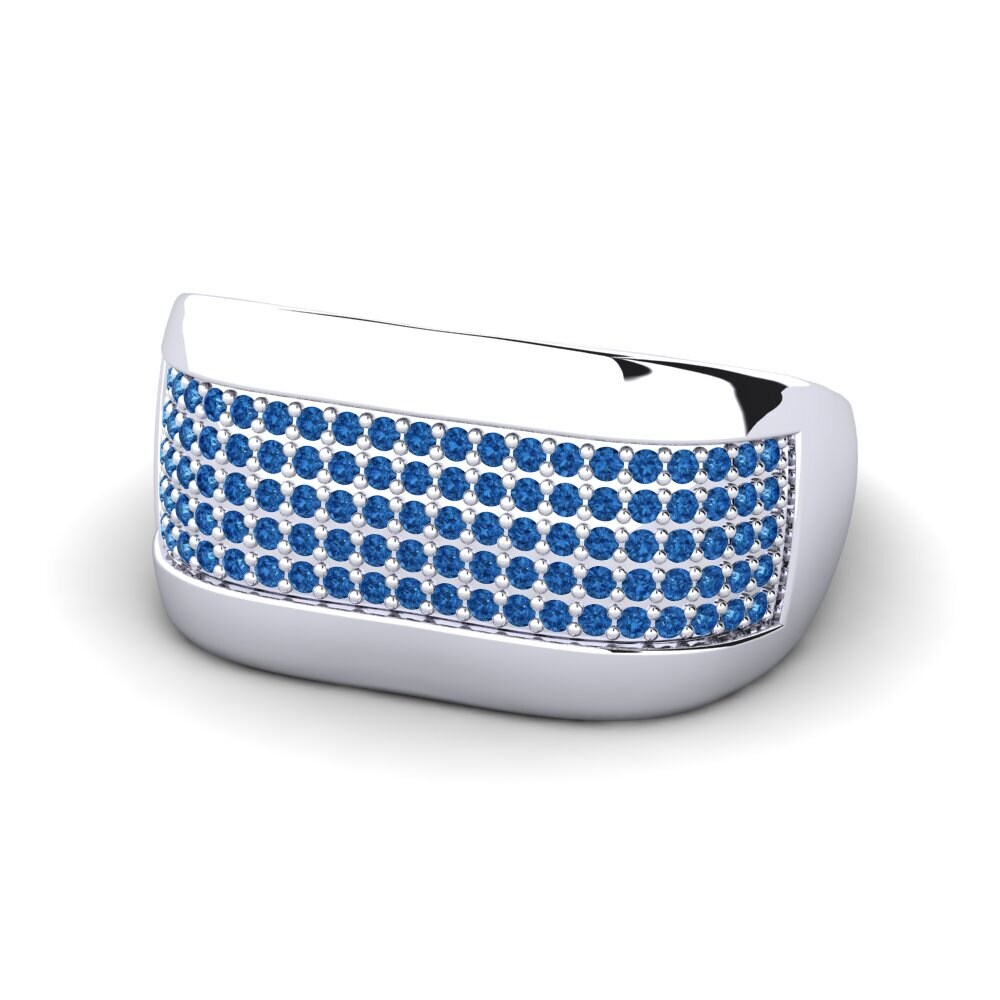 Dunkelblauer Zirkonia Ring Cyndy