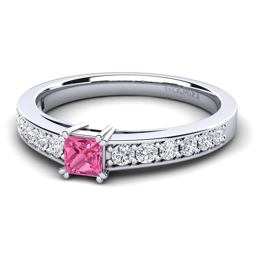 Pink Tourmaline Engagement Ring Cynthia 0.27 crt