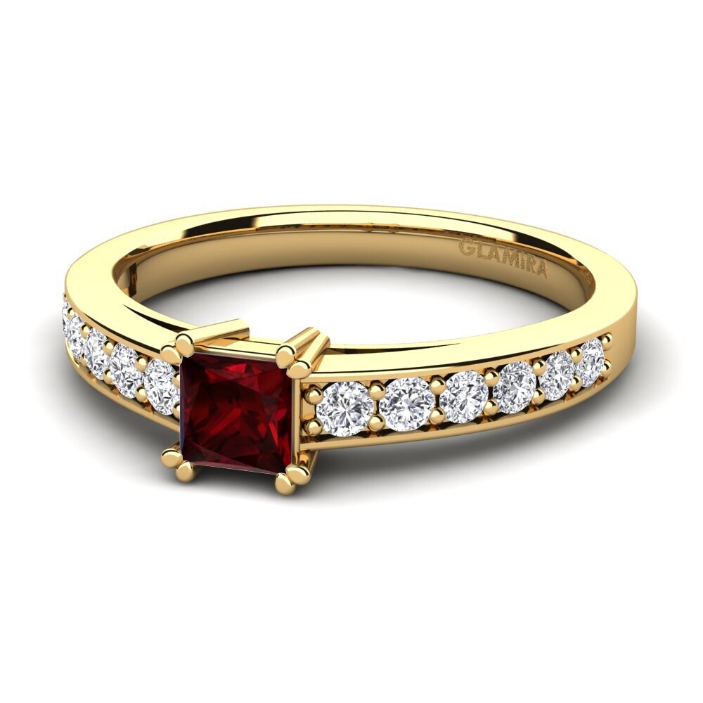 Garnet Engagement Ring Cynthia 0.4 crt