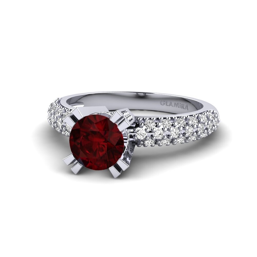 Garnet Bridal Set Swanky Ring A