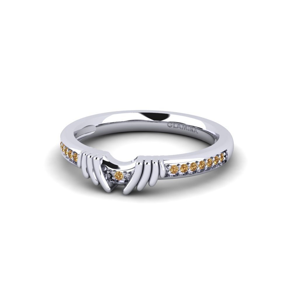 950 Platinum Brown Diamond Bridal Set Snazy Ring B