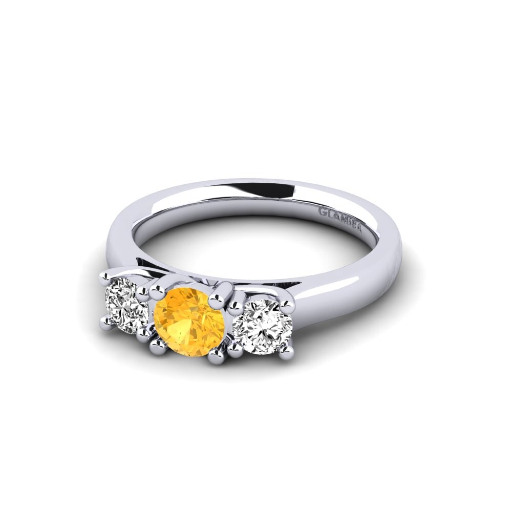 Citrine Bridal Set Lovebirds-Ring A