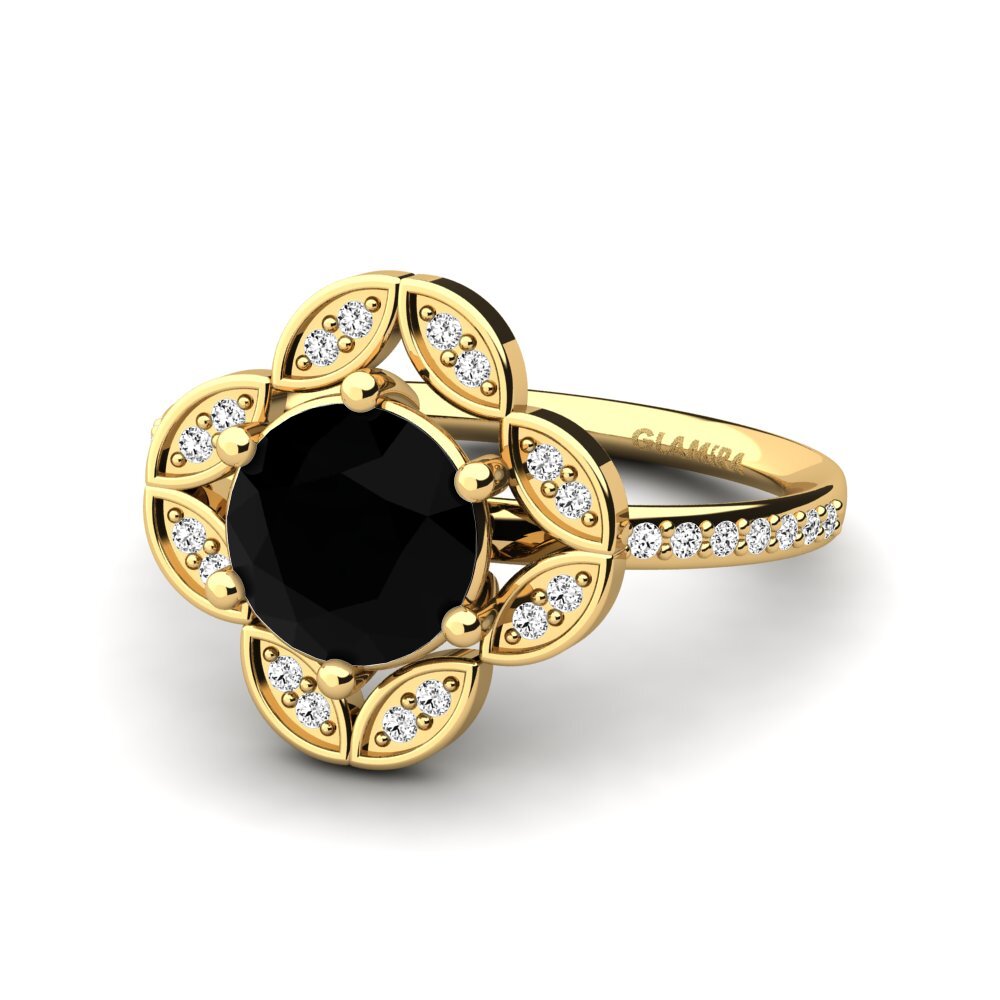 Ónix Negro Anillo Dabria